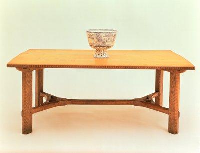 Mesa de comedor diseñada y hecha por Sidney Barnsley, 1923-4 de Sidney Barnsley